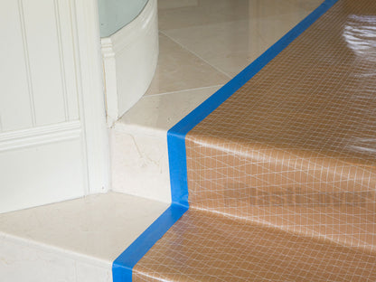Protecting Marble Floors with Reinforced Kraft Paper